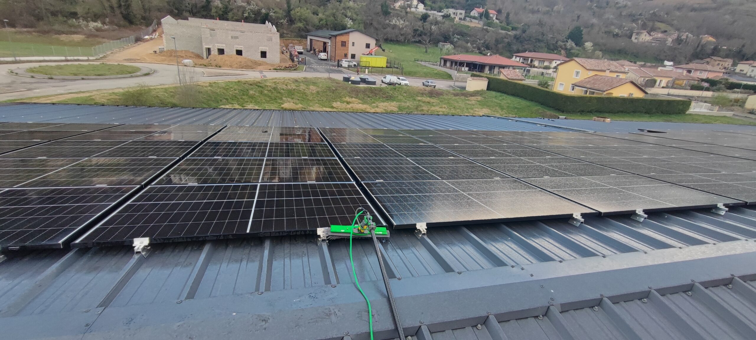 Nettoyage de 1000m² de panneaux photovoltaïques