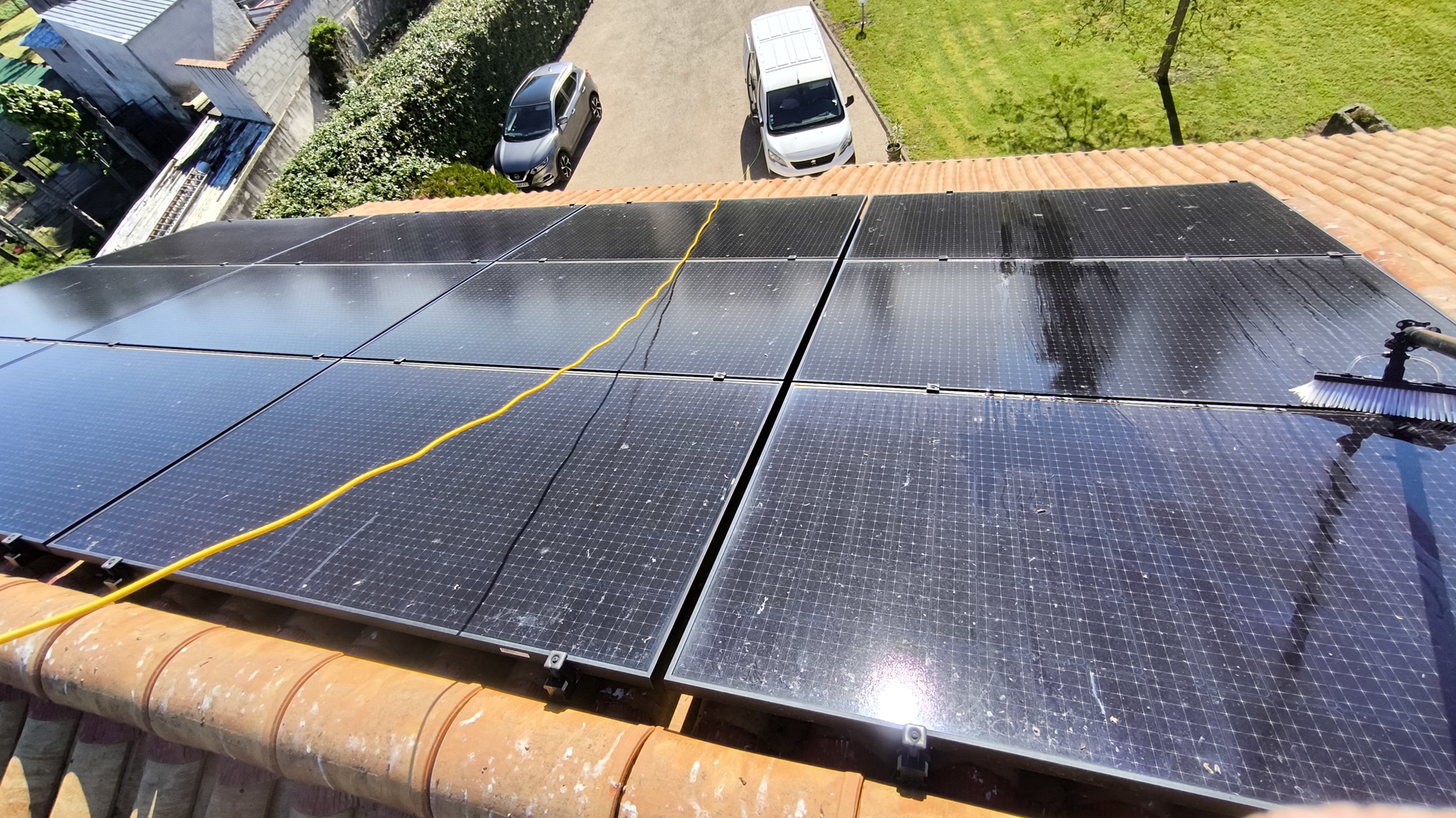 Nettoyage de panneaux solaire d’une grande surface commerciale