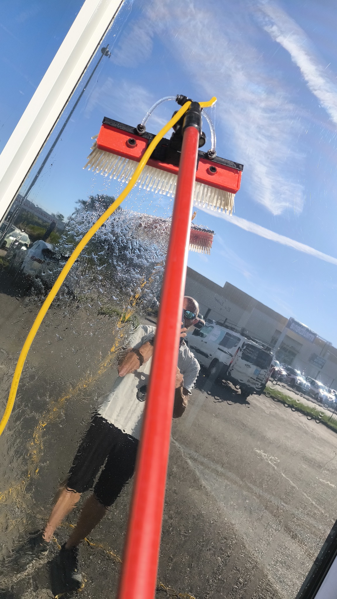 Nettoyage des vitres intérieur par système eau pure intérieure