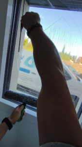Nettoyage de vitres tradidionnel